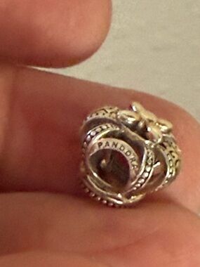 Pandora Silver Wrapped Present Charm with Bow